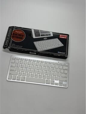 Buxton Bluetooth Keyboard SM 36749 Wireless Slim White w/ Box